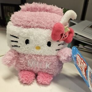 NWT 4.5” Sanrio Hello Kitty Strawberry Milk Foodtruckbumz Bumbumz by Russ